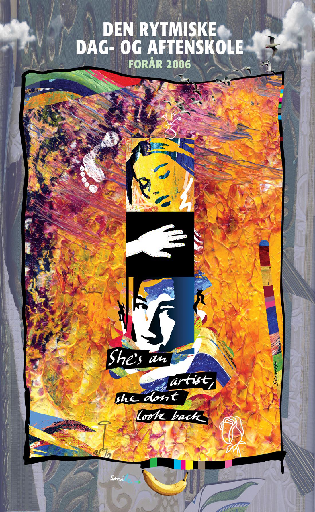 Den Rytmiskes plakat i foråret 2006 af kunstner Nils Sloth