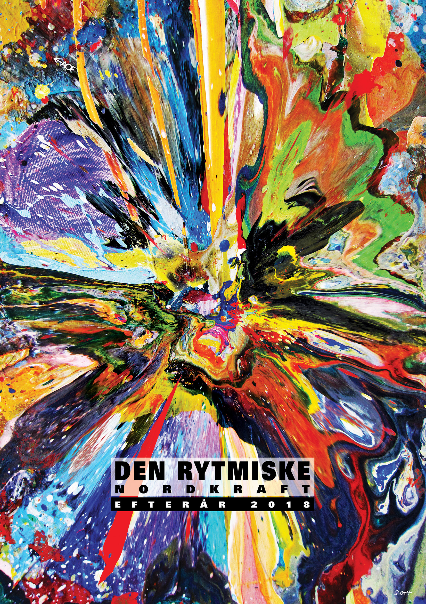 Den Rytmiskes plakat i efteråret 2018 af kunstner Nils Sloth