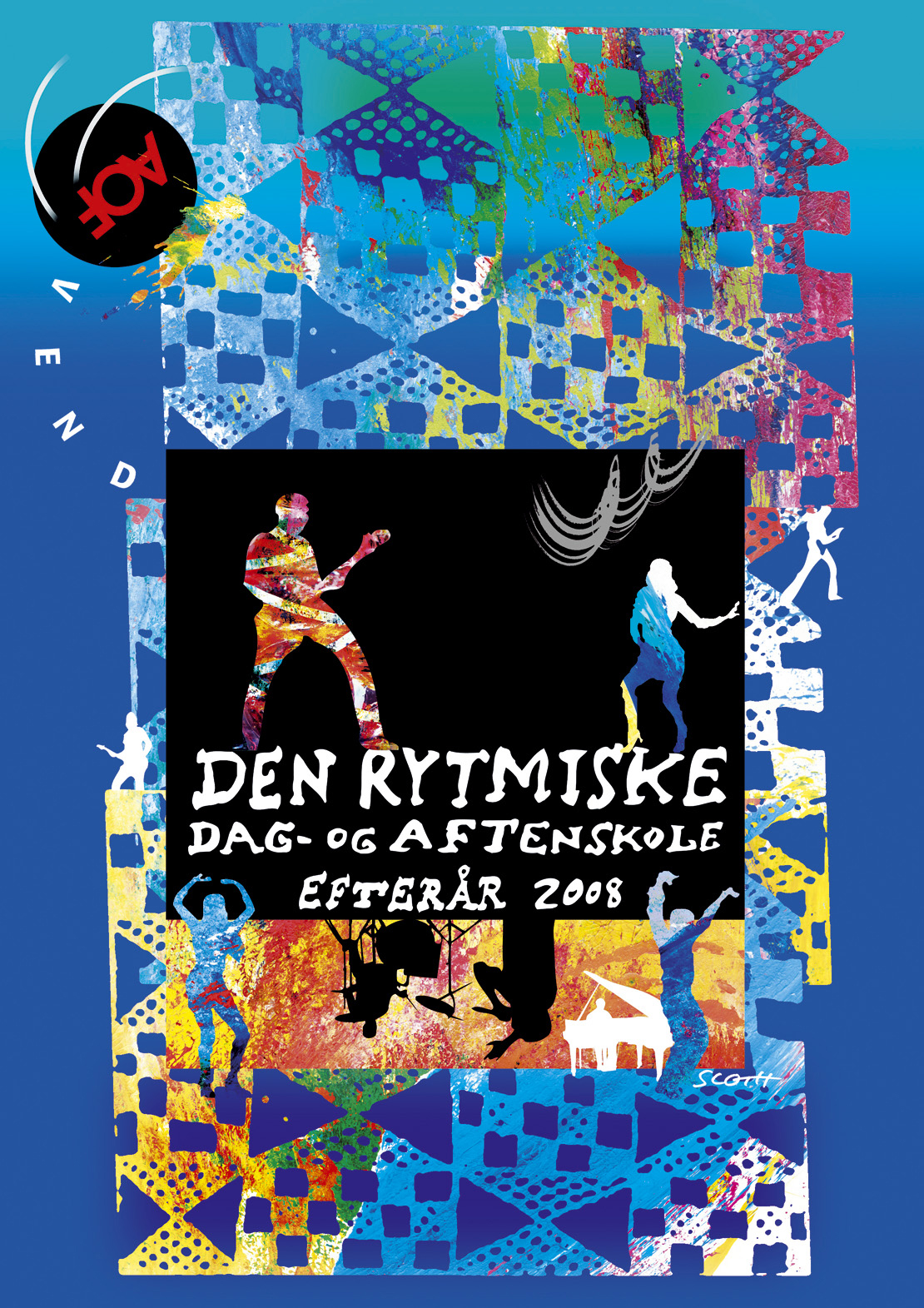 Den Rytmiskes plakat i efteråret 2008 af kunstner Nils Sloth