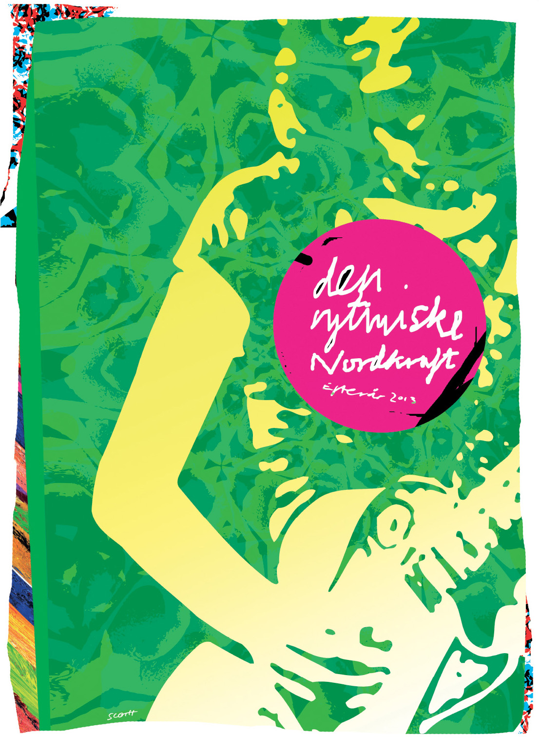 Den Rytmiskes plakat i efteråret 2013 af kunstner Nils Sloth