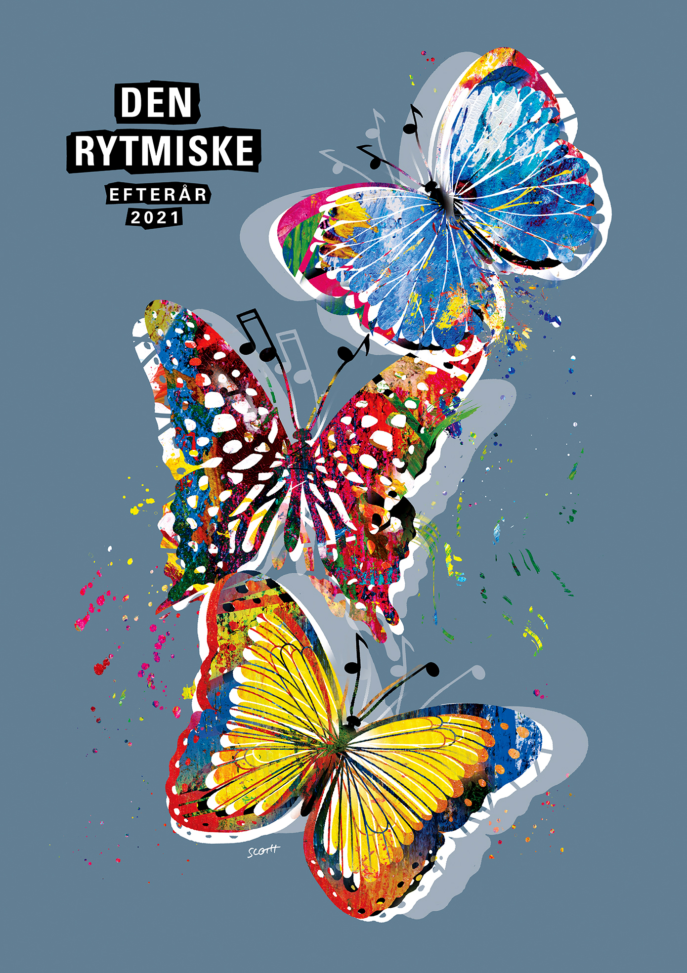 Den Rytmiskes plakat i efteråret 2021 af kunstner Nils Sloth