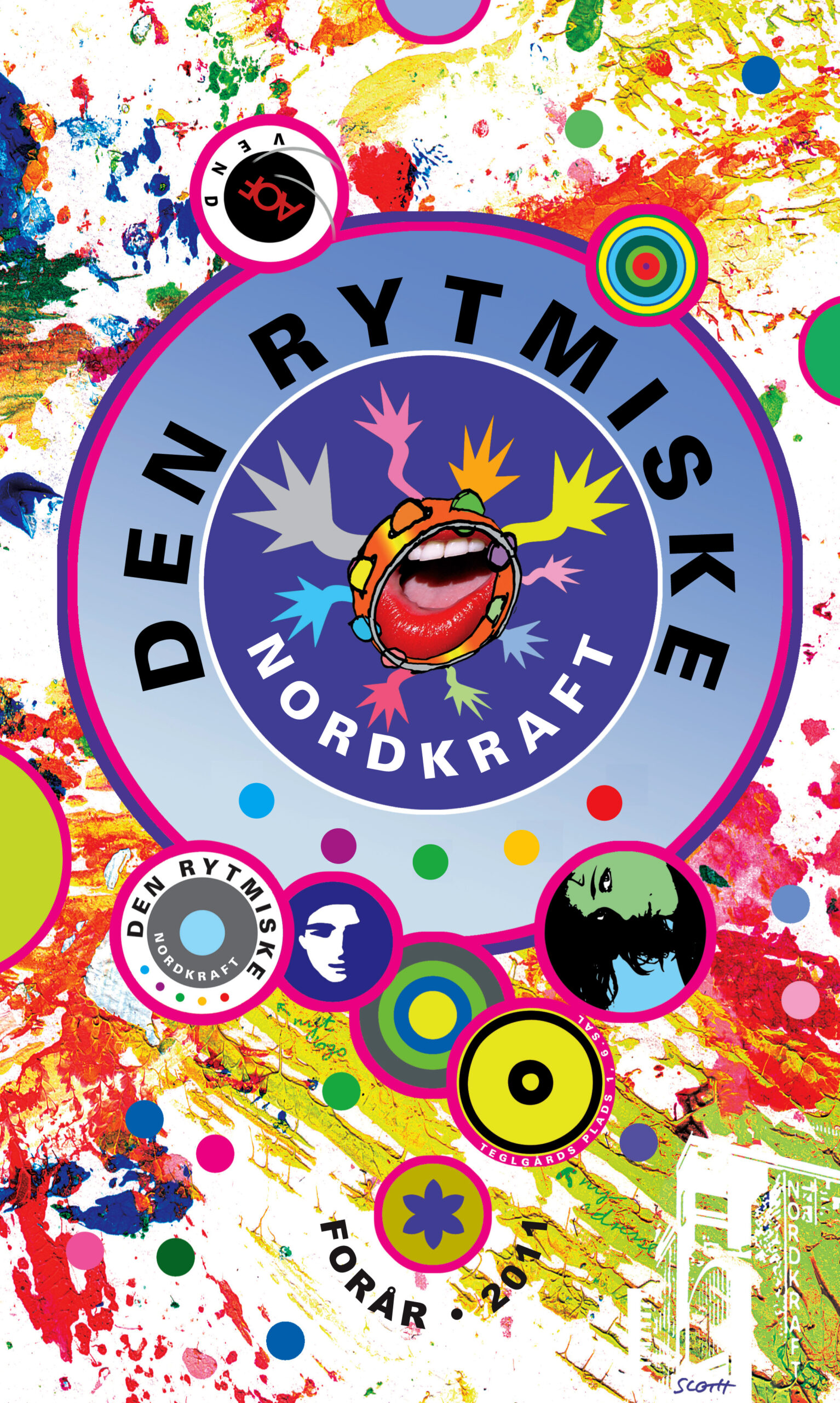 Den Rytmiskes plakat i foråret 2011 af kunstner Nils Sloth